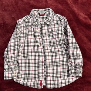 Gymboree Plaid Kids Shirt - Red, Black, White